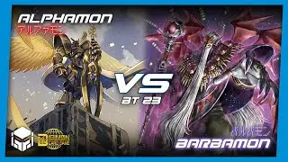 Alphamon vs Barbamon [Digimon Card Game & TCG BT23]