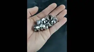 Custom non standard Anti-theft stainless steel hex twist break nut #fasteners #nuts #hexnut #bolt
