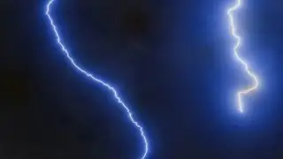 Tranquil Thunderstorm | Blue Lightning Strikes in Dark Sky | Lightning Background Video 4K