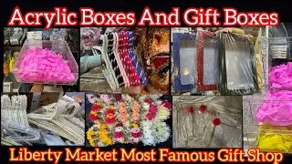 Acrylic Boxes Shop In Liberty Market Lahore | Gift Boxes | Jewellery Boxes | Dress Covers And Hanger