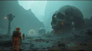 &laquo;Whispers in the Titan Sludge&raquo; 🪐🔊 2-Hour Cosmic Horror Ambience | AI Graveyard Soundscape | Vast |