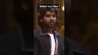 Sabari cry fake? #sabari #biggboss9tamil # #reviewer