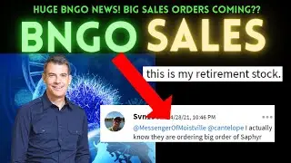 HUGE BNGO SALES and Earnings Report! Big Order Coming? Earnings report! bngo stock news, bngo update