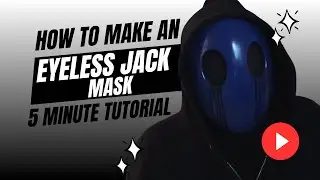 How to make an Eyeless Jack Mask in under 5 minutes | Creepypasta Mask Tutorial [CC]