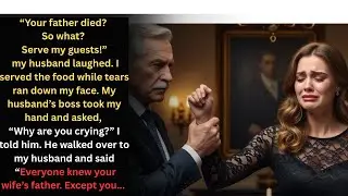 Husband Laughs at My Dead Father & Forces Me to Serve Dinner – But His Boss Is My Long Lost  (Part 1