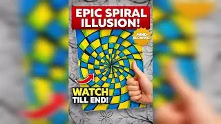 Easy spiral optical illusion 🤯||@OneMissionArt 