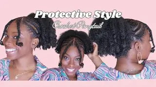 Shhh.. It's a CROCHET! | Flat Twist Ponytail Protective Style