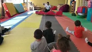 Fatih selim Yusuf Berat Mete spor okulunda halatla &ccedil;ekme yarışı yaptılar funyy kids video