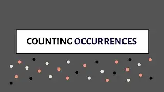 Counting Occurrences using a HashMap in Java