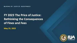 FY 2023 The Price of Justice: Rethinking the Consequences of Fines and Fees