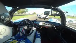 GOODWOOD REVIVAL 2019, Battle between 2 PORSCHE 910 in a field of lolas and mclaren