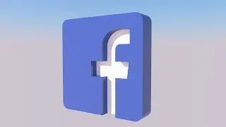 Facebook Logo Fast Modeling - SketchUp 3D Model