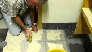 Installing Ceramic Tile Floor: Grouting & Finishing