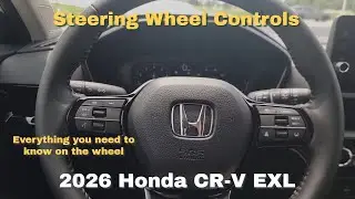Управление на рулевом колесе Honda CR-V EX-L 2026 года