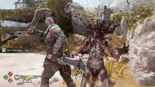 God of War Ragnarok FIGHT WITH  ORMSTUNGA - MEGIN TREE OF LIFE ALBERICH ISLAND