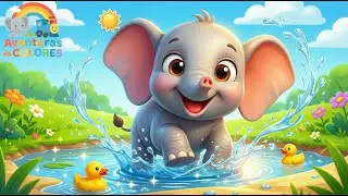 El elefantito que tenía miedo al agua 🌊 | Cuento Infantil de Aventuras y Amistad #cuentos #infantil