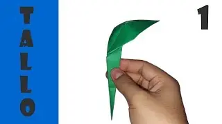 Cómo hacer el tallo de una flor con papel - Origami