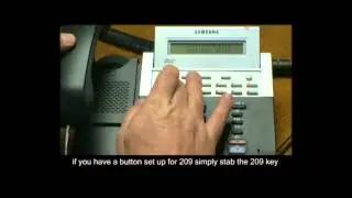 Transfering Calls on Samsung Telephone Systems