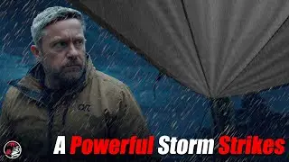 Surviving A Mountain Storm - Storm Camping in the Coldest Heavy Rain