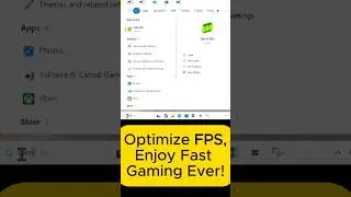 Optimize FPS, Enjoy Fast Gaming Ever #shorts #fps
