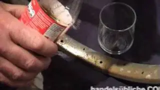 Chrom Rost entfernen mit Cola und Alu Folie