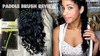 PADDLE BRUSH VS. DENMAN BRUSH on WET THICK CURLY HAIR REVIEW ~ the big flaw