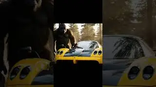 Bigfoot cleaning the Pagani #bigfoot  #bigfootvlog #bigfootai #aibigfoot #bigfootever #bigfootvideo