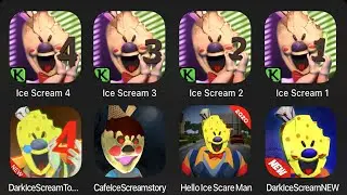 Ice Scream 4, Ice Scream 3, Ice Scream 2, Ice Scream 1, Dark Ice Scream Town, Hello Ice Scream Man..