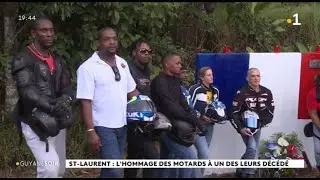 Saint - Laurent  du Maroni : l'hommage des motards &agrave; un des leurs d&eacute;c&eacute;d&eacute;