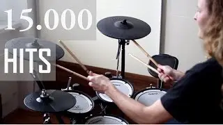 DRUMMER HITS 15000 TIMES - drum challenge