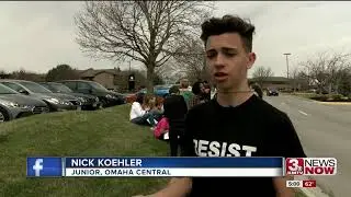 Hundreds of Omaha Central students walkout