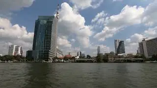 Bangkok, Thailand 2018: ICONSIAM Free Shuttle Boat with GoPro HERO 6 Black