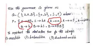 Derivation Trees |  Recursive and Recursive Enumerable Languages