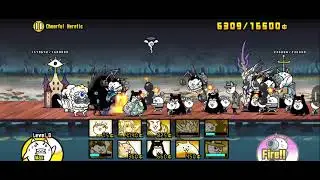 Battle Cats: Zero Legends 3-17-4 : En Garde Shrine (1 & 4 Crowns Stars ): ZL 17 : Cheerful Heretic