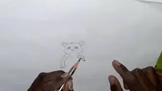 How to draw baby panda cartoon | easy step by step..!