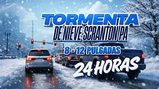 !!12 a 14 Pulgadas de Acomulacion 24HOURS Scranton Snowstorm !!