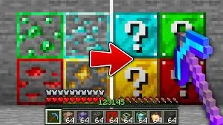 Minecraft pero los ORES SON LUCKY BLOCKS