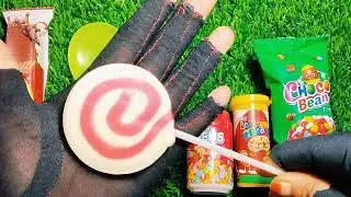 Satisfying videos Asmr lollipop candy unboxing videos Asmr opening video and chocolate gummy candy