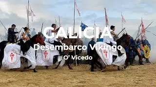 A Romaxe Vikinga. Desembarco Vikingo en O' Vicedo. Turismo Galicia 4k.