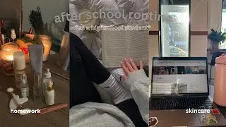 VLOG: after school routine 🌃🍵