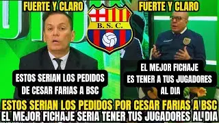 ⚠️ ESCÁNDALO BARCELONA SC: EL MEJOR FICHAJE NO ES UN JUGADOR Y FARÍAS LO DICE FUERTE