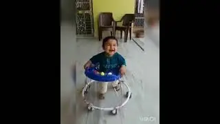 first step in baby walker 😍👣baby walker video@prabhav