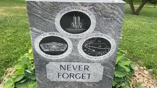 At the 9/11 Memorial at Benson Park, Hudson, NH