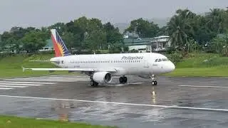 Philippine Airlines A320 is dealing with the dog at Butuan Airport