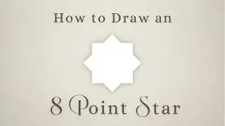 How to Draw an Eight Point Star ⭐️ Step by Step Geometry Tutorial