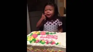 Luna eating cake
