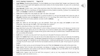 Q2e Listening & Speaking 2 : Unit 3 - Listening 1