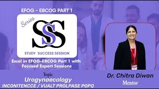 EFOG-EBCOG Part 1 | SSS Series | Urogynaecology- INCONITENCCE  | Dr.Chitra Diwan | StudyEFOG
