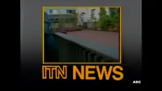 LWT link announcer Peter Lewis into ITN News 4th May 1986 5 of 8