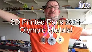 3D Printed Paris Olympic 2024 Medals! Using a Z Hop and Color Change Command